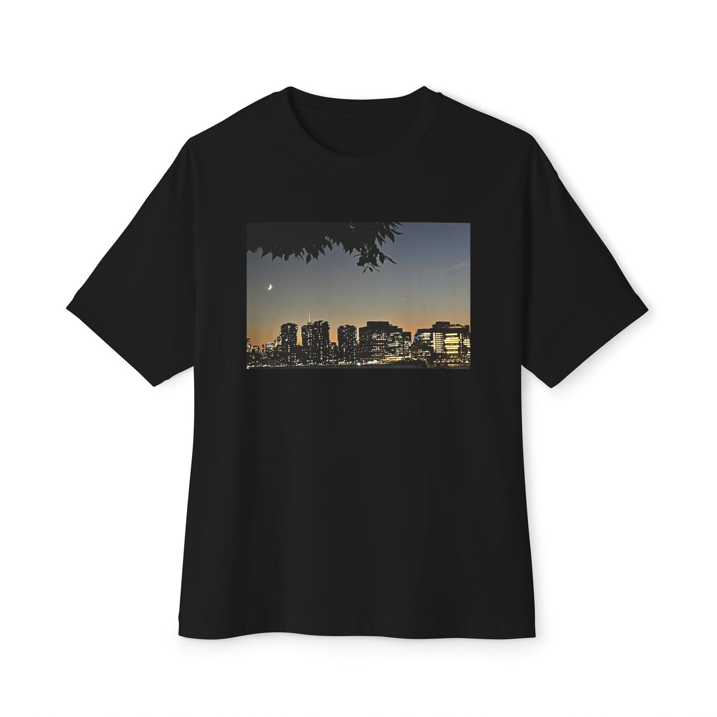 Chic Urban Sunset Oversized Tee, Stylish Boxy Tee, Comfortable Casual Wear, Gift for Her, Unisex Tee for Everyday
