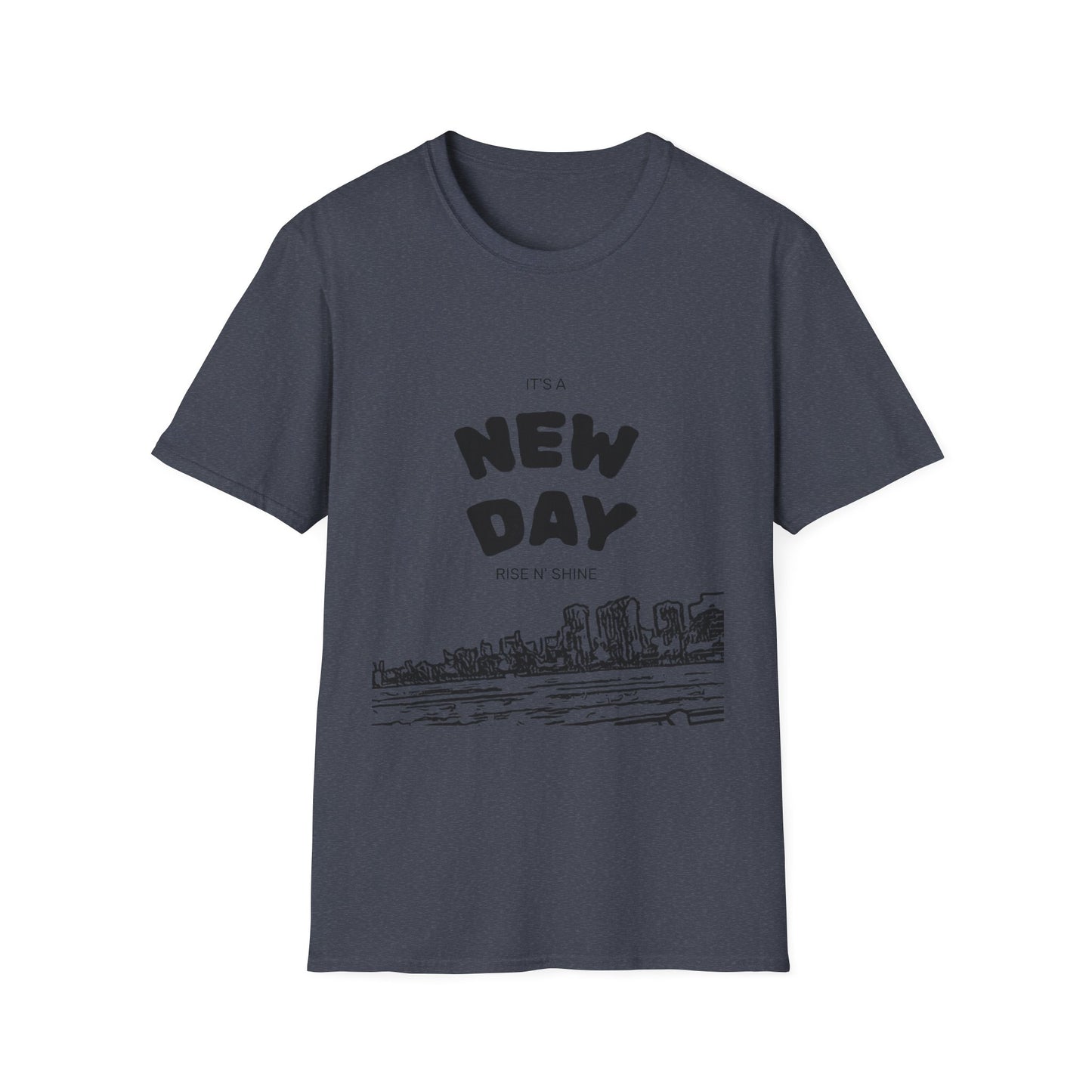 New Day Motivational Unisex Softstyle T-Shirt, Inspirational Tee, Positive Vibes Shirt, Gift for Friends, Everyday Casual Wear